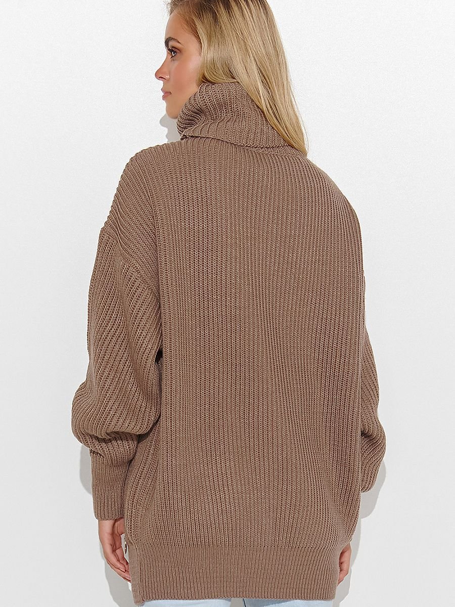 Turtleneck model 185216 Makadamia - Image 3