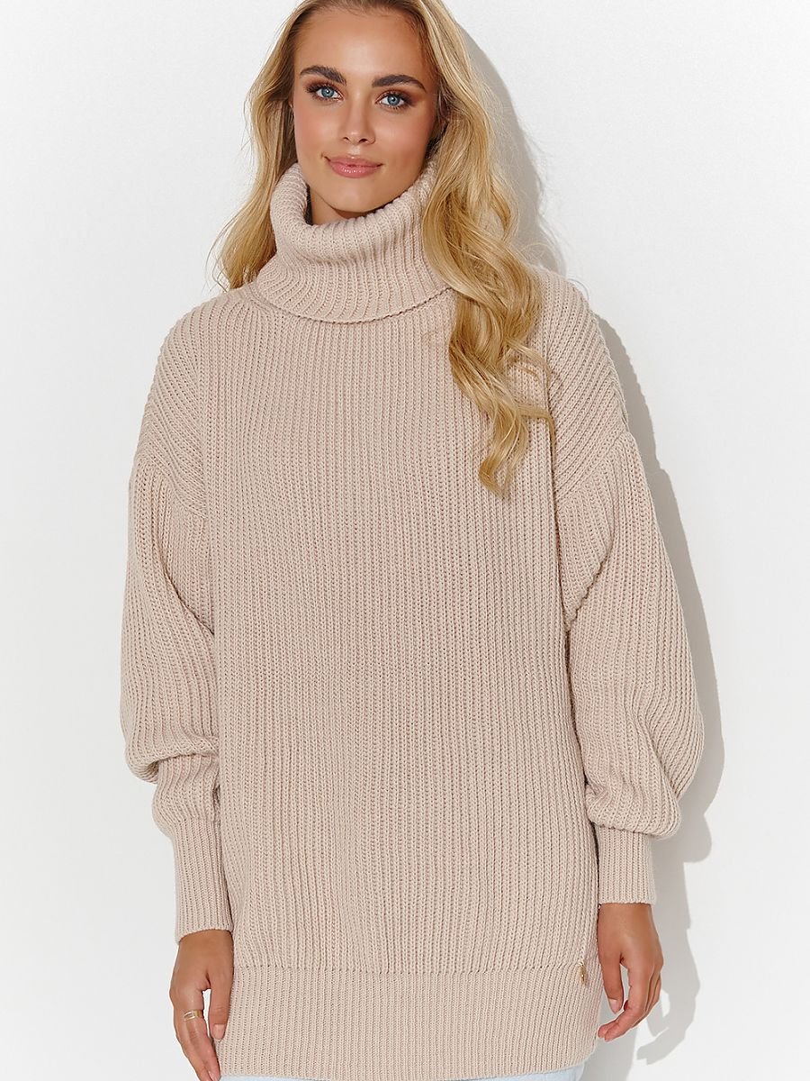 Turtleneck model 185214 Makadamia