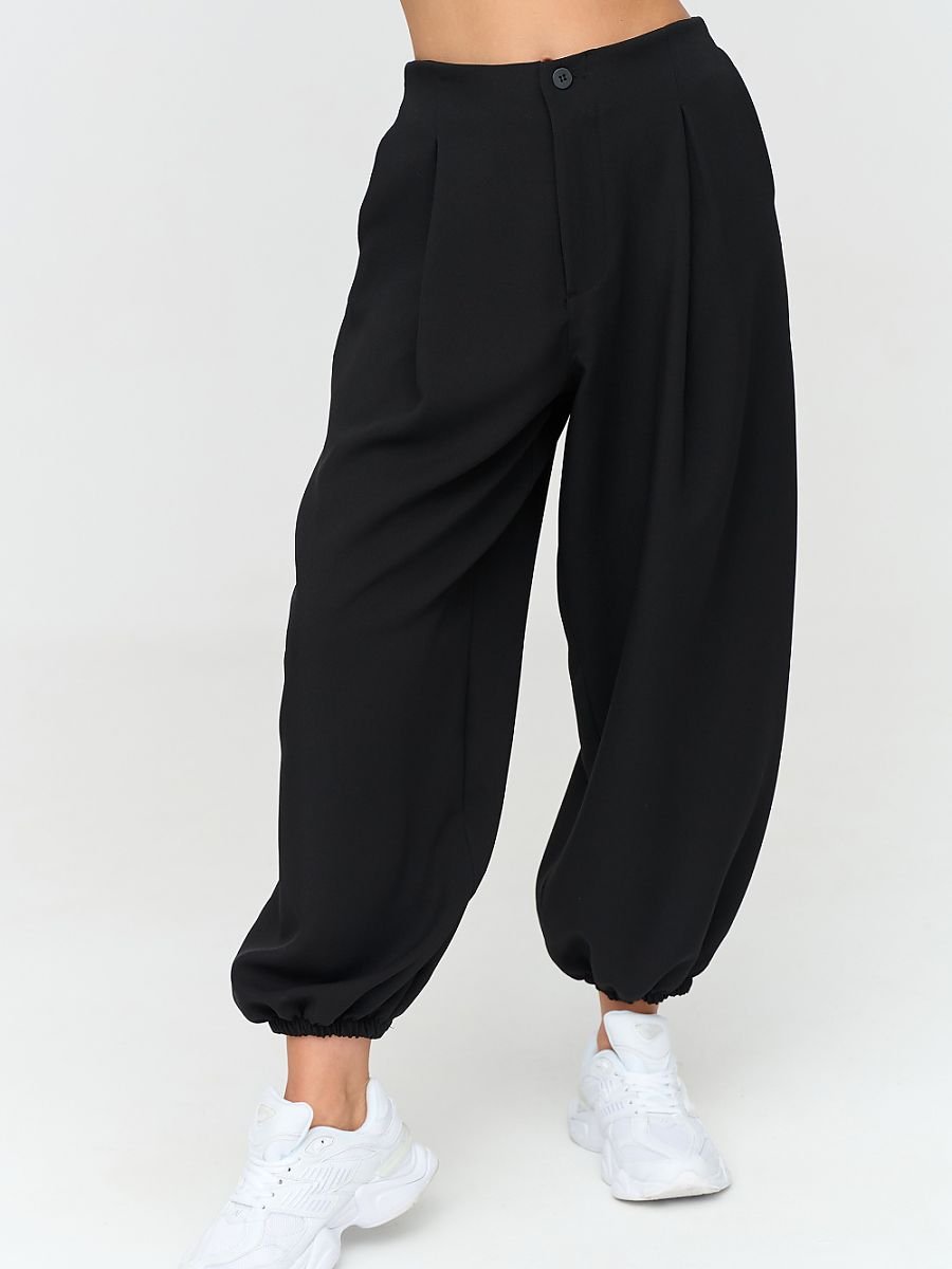 Harem trousers model 231997 Makadamia