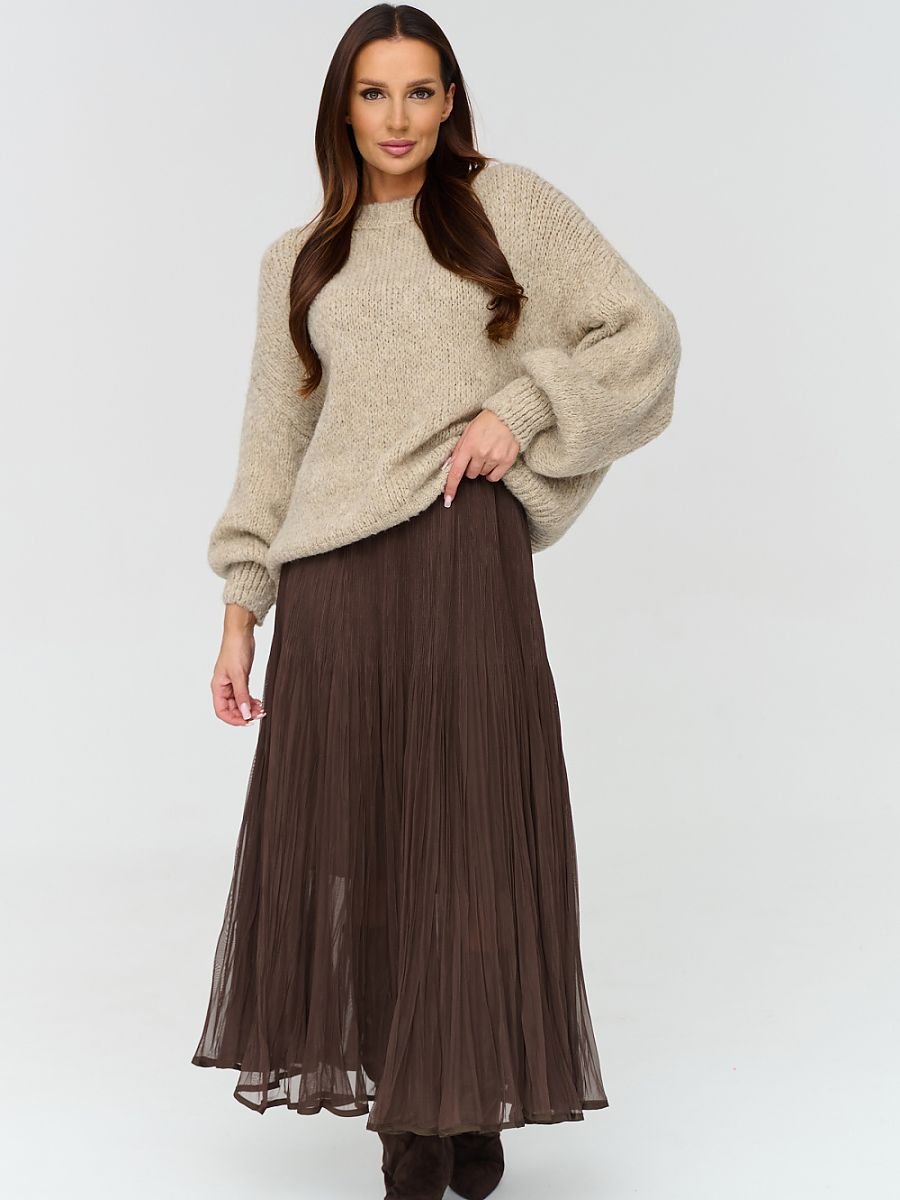Long skirt model 231998 Makadamia - Image 2