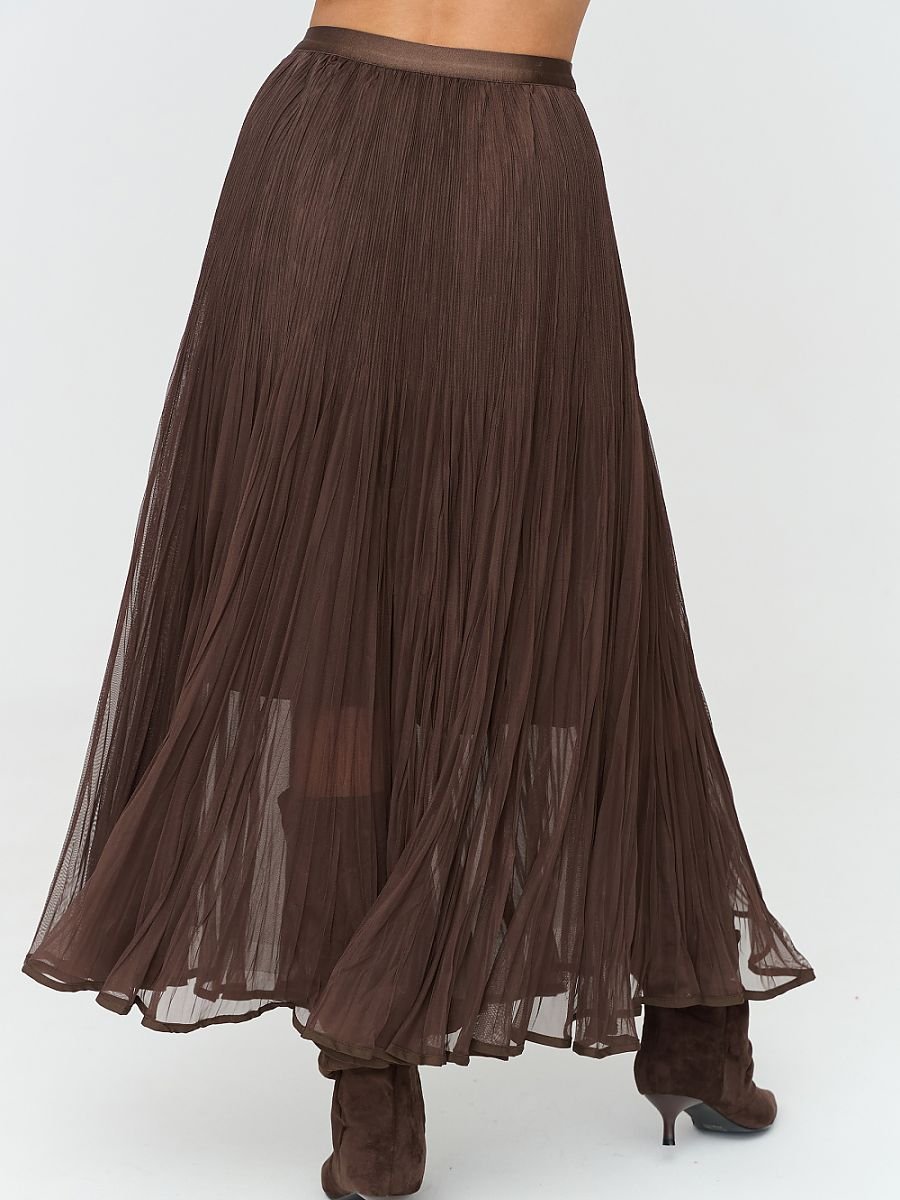 Long skirt model 231998 Makadamia - Image 3