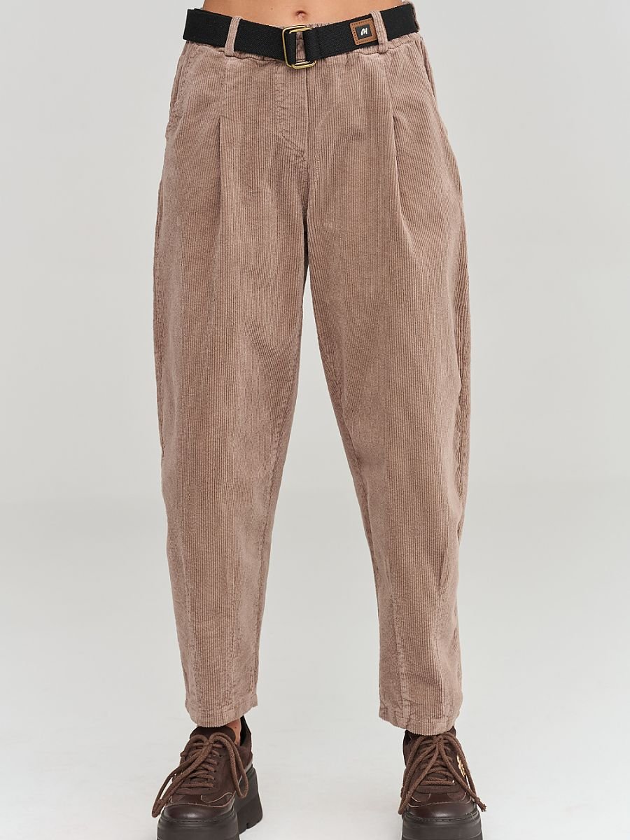 corduroy trousers model 232015 Makadamia