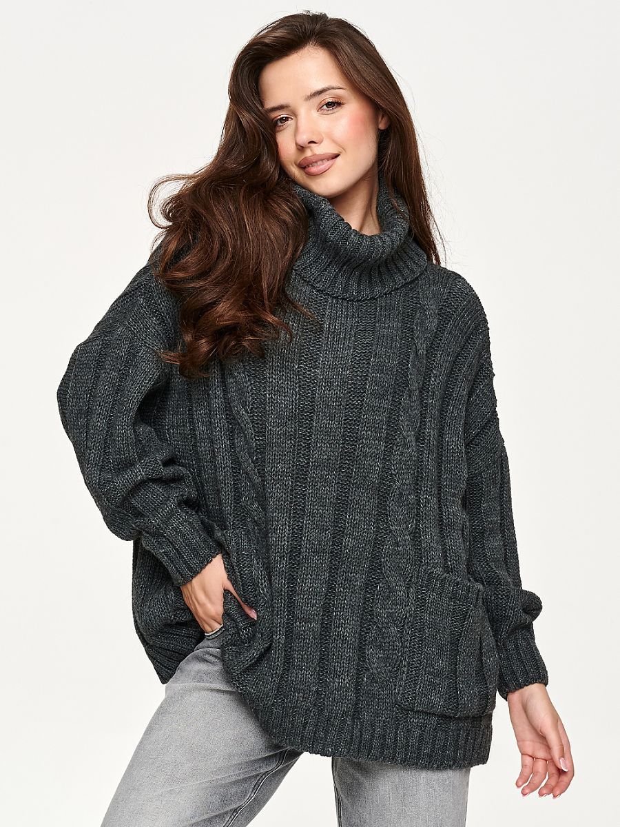 Turtleneck model 232050 Makadamia