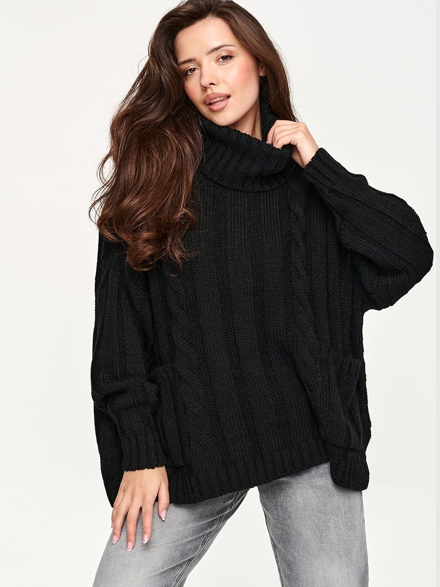 Turtleneck model 232051 Makadamia