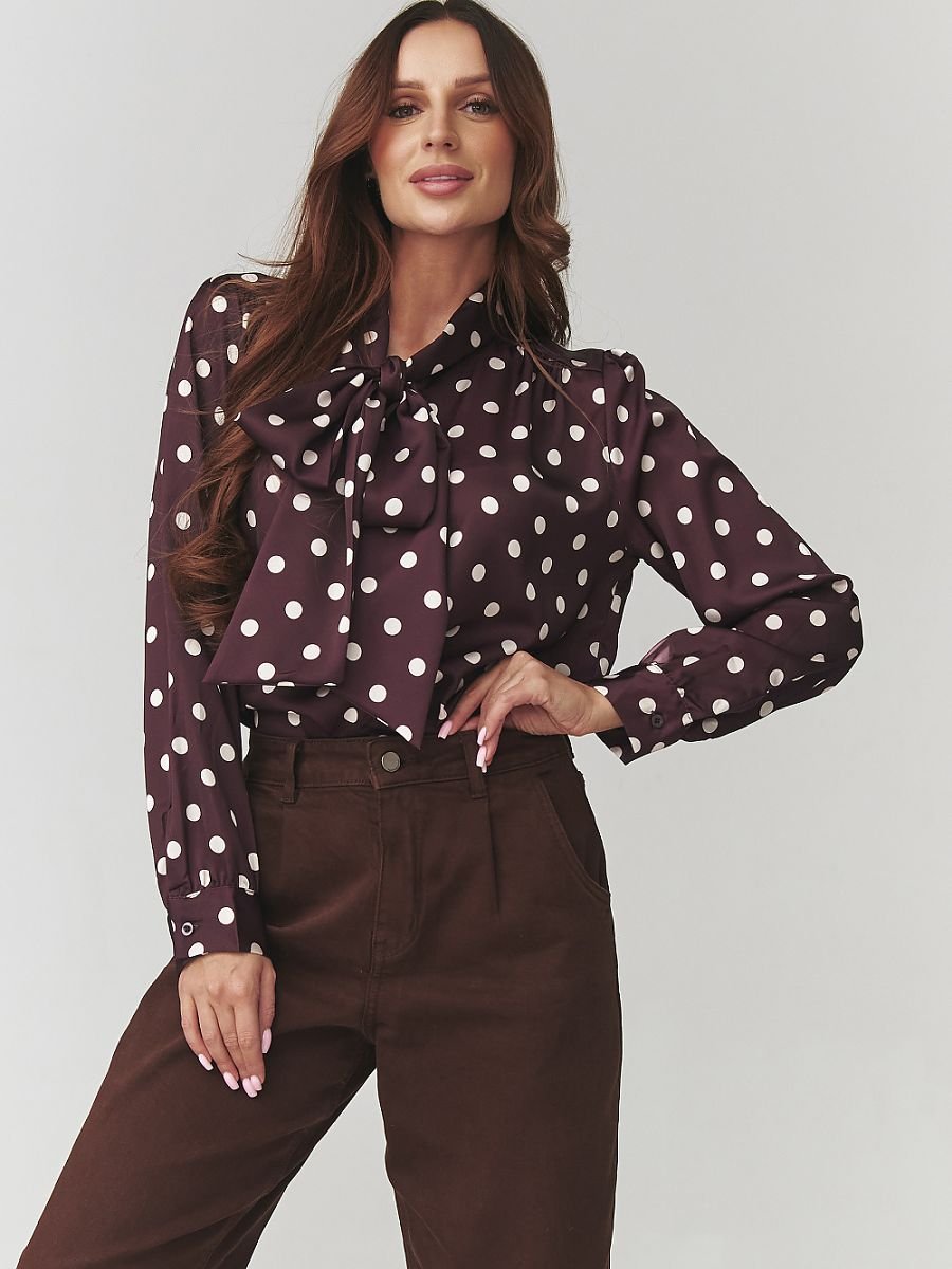 Long sleeve shirt model 220781 Makadamia