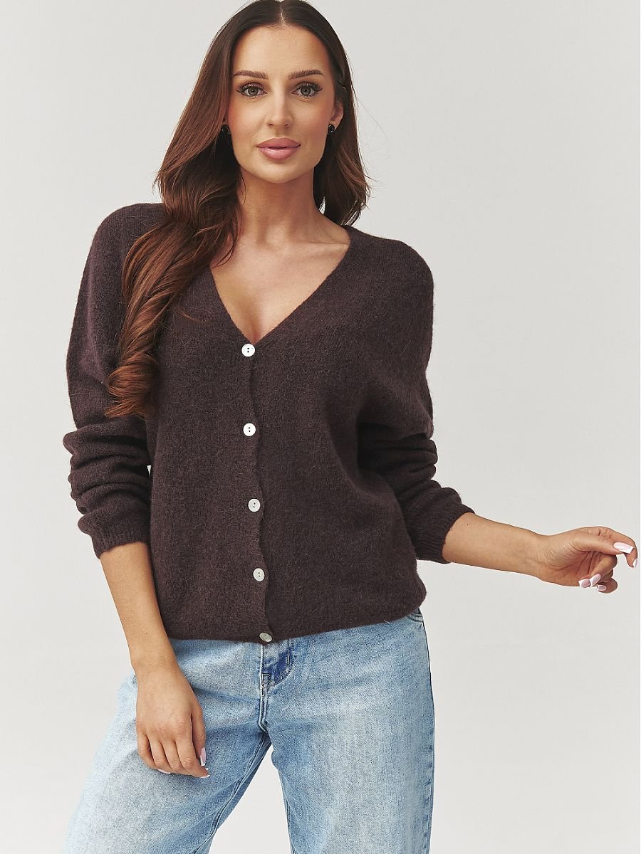 Cardigan model 223259 Makadamia