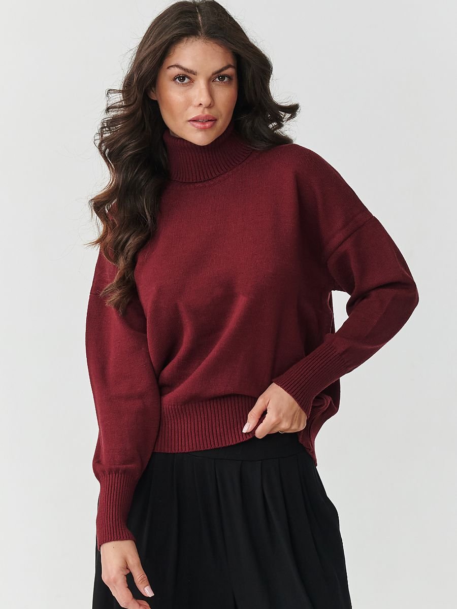 Turtleneck model 217397 Makadamia
