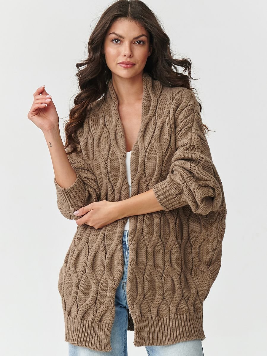 Cardigan model 217408 Makadamia