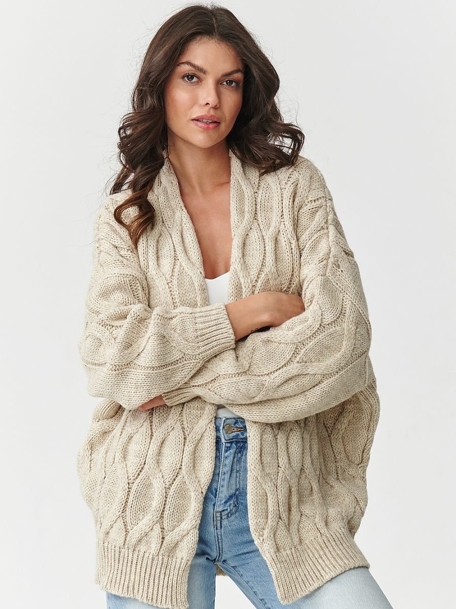 Cardigan model 217409 Makadamia