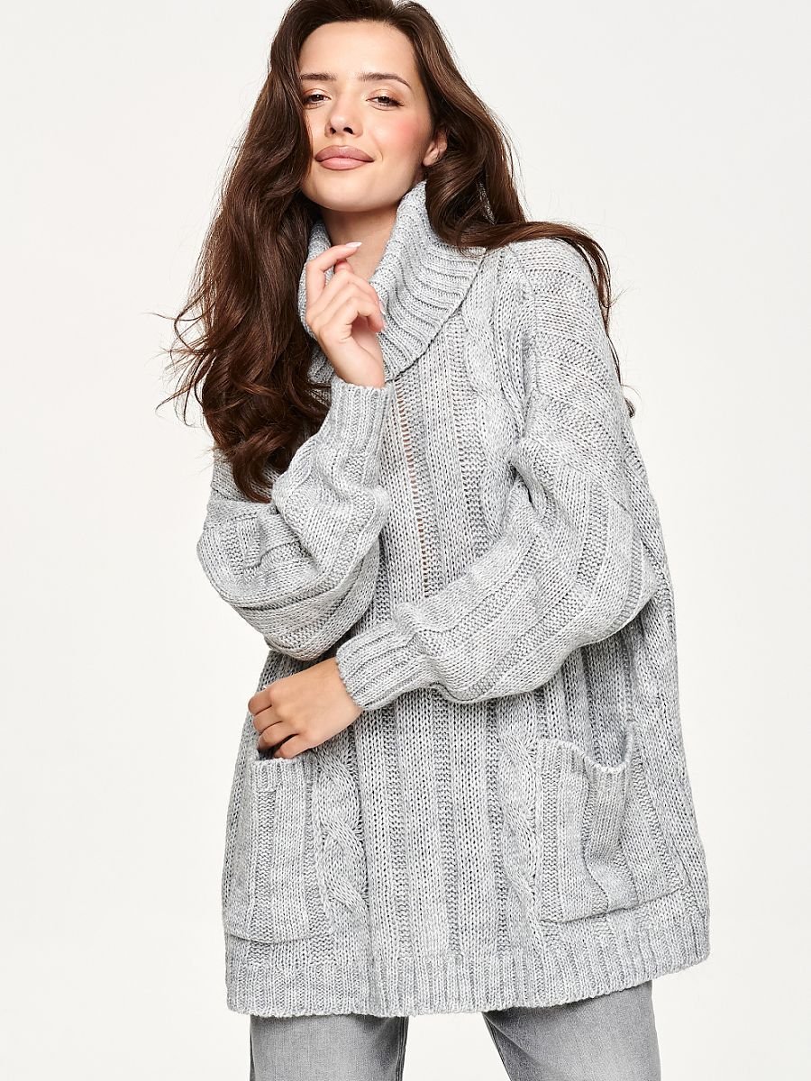 Turtleneck model 232049 Makadamia