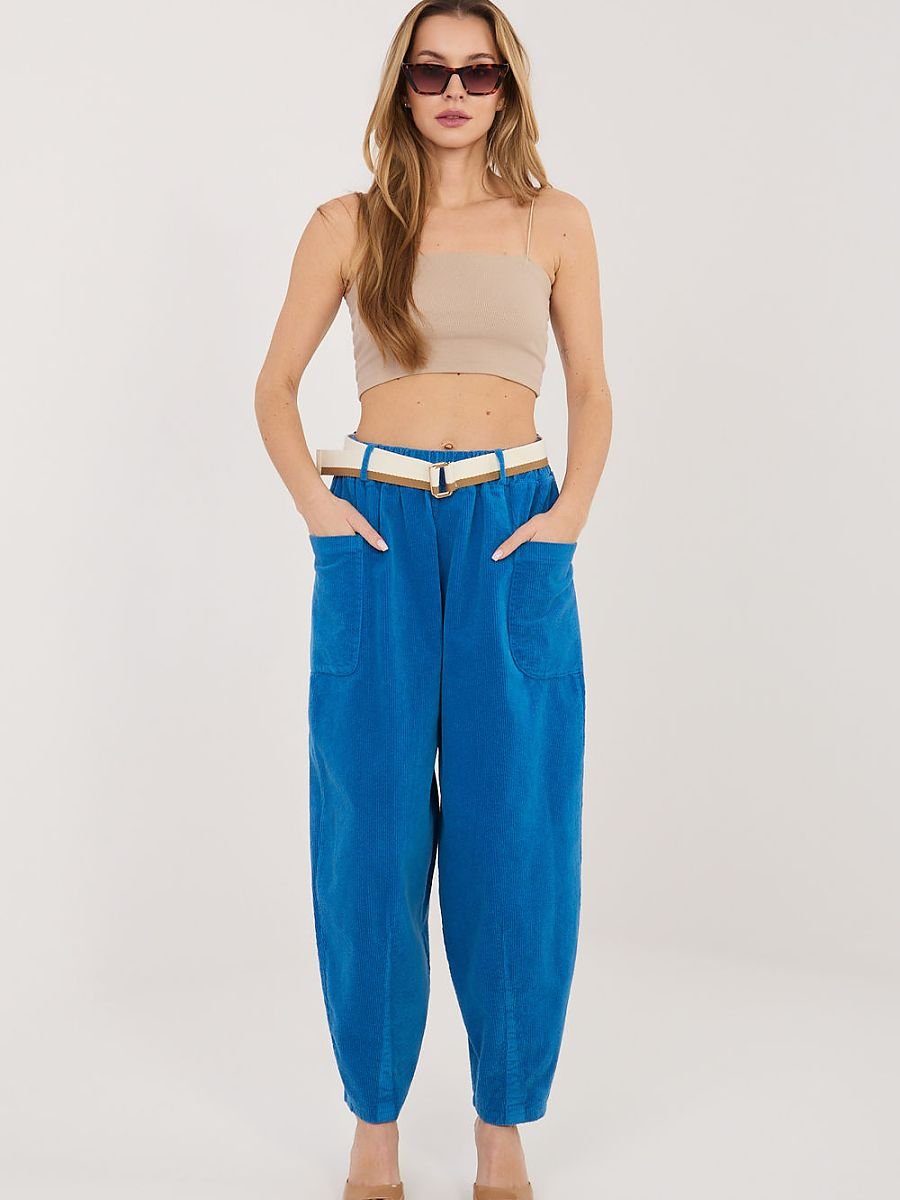 corduroy trousers model 232197 Rue Paris