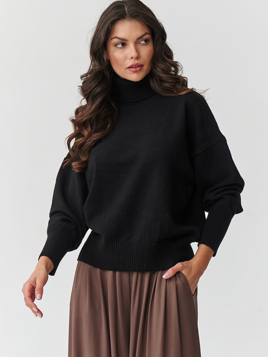 Turtleneck model 217395 Makadamia
