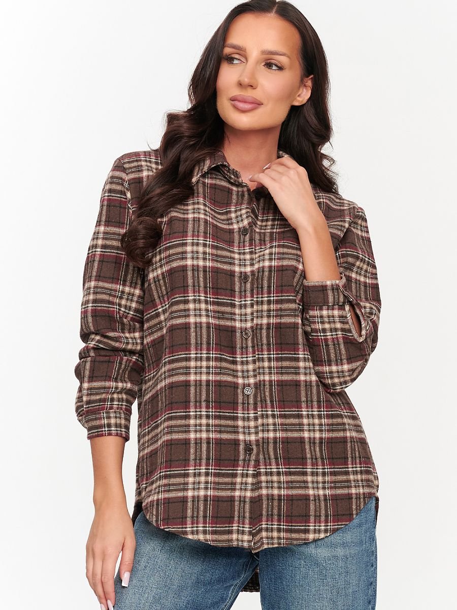 Long sleeve shirt model 231008 Makadamia