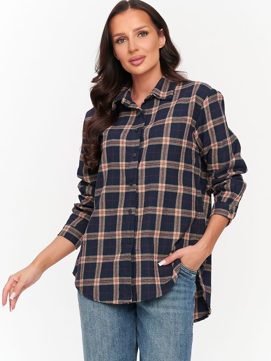 Long sleeve shirt model 231010 Makadamia