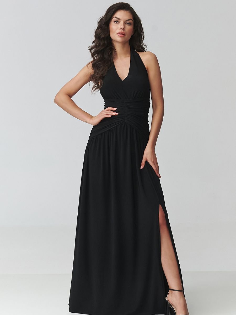 Long dress model 228323 Makadamia
