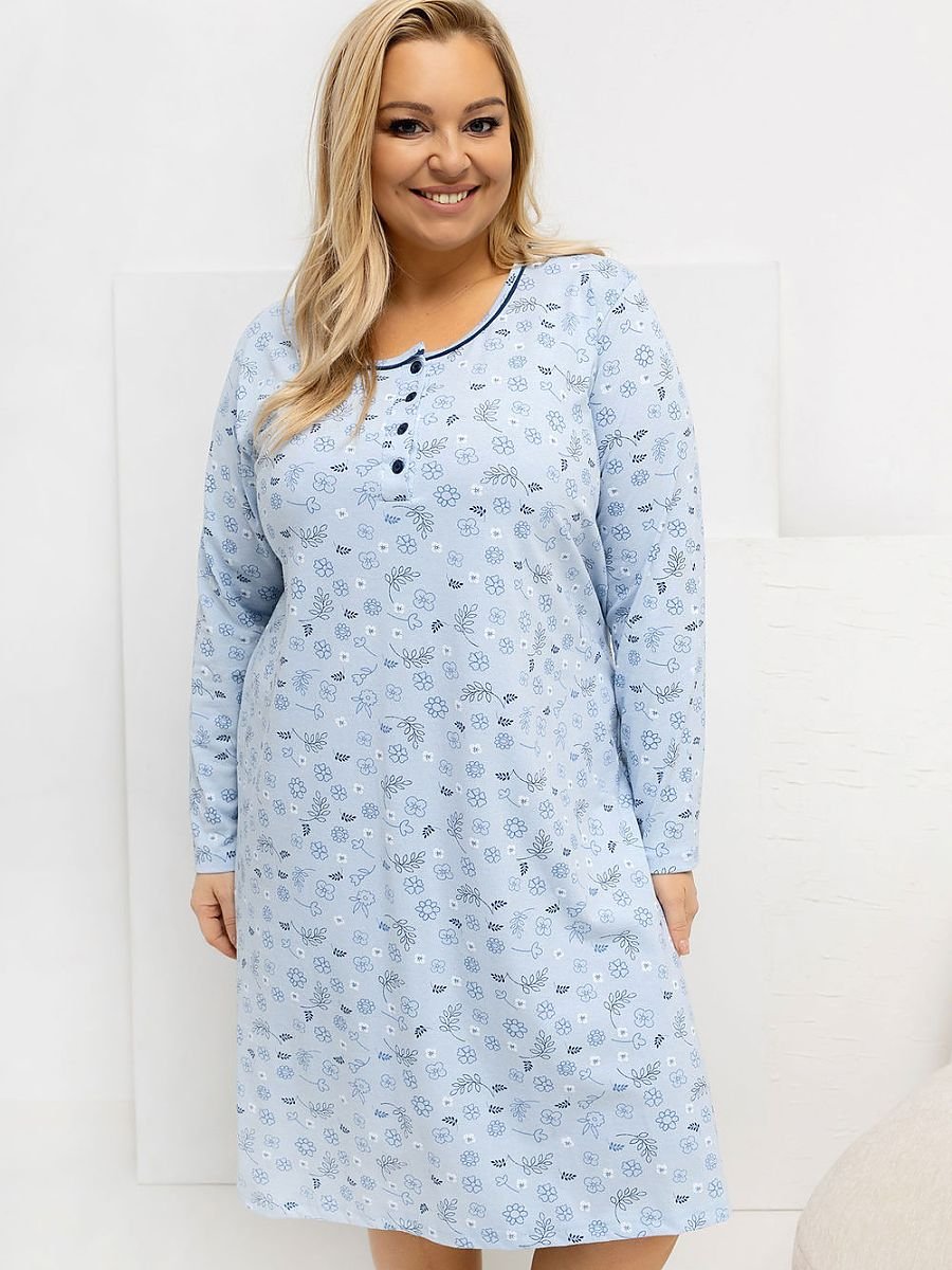 Plus Size Nightgown model 223308 Forever Pink