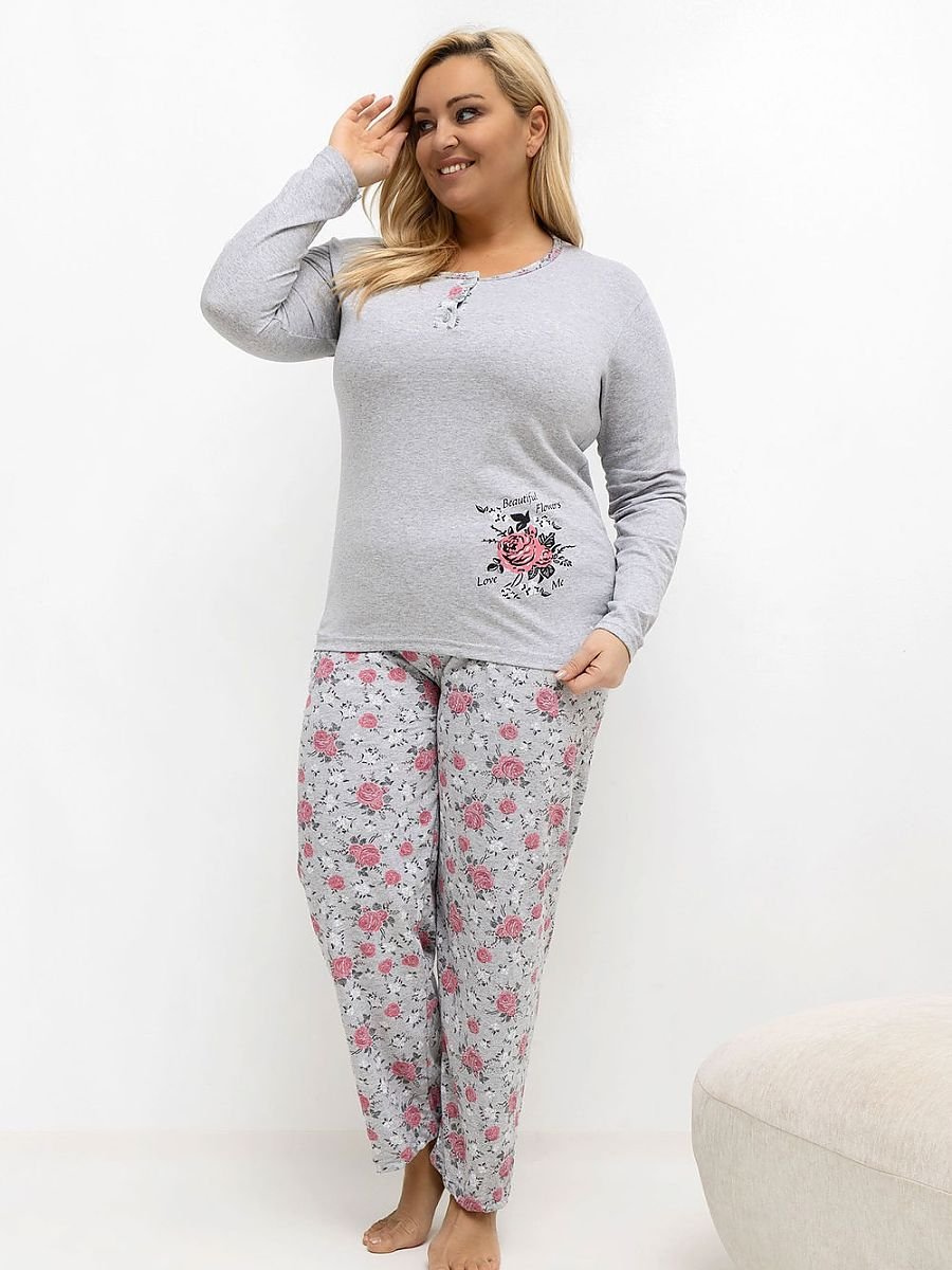 Plus Size Pajamas model 221194 Forever Pink