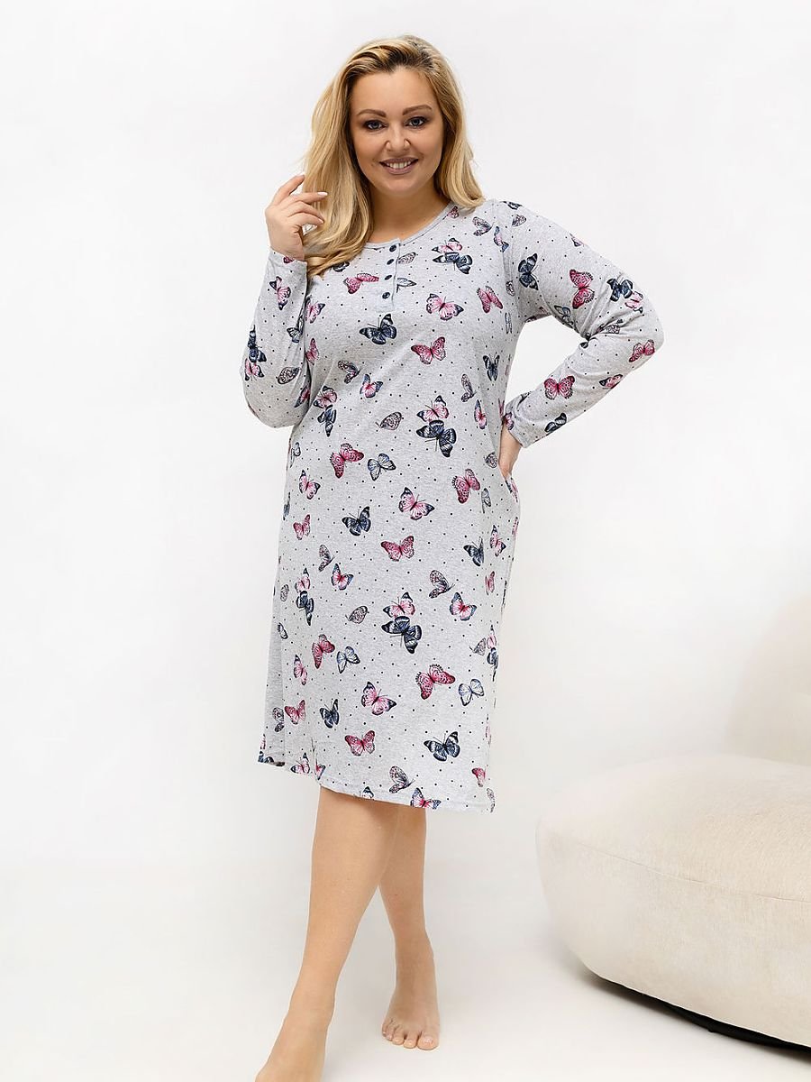 Plus Size Nightgown model 226135 Forever Pink
