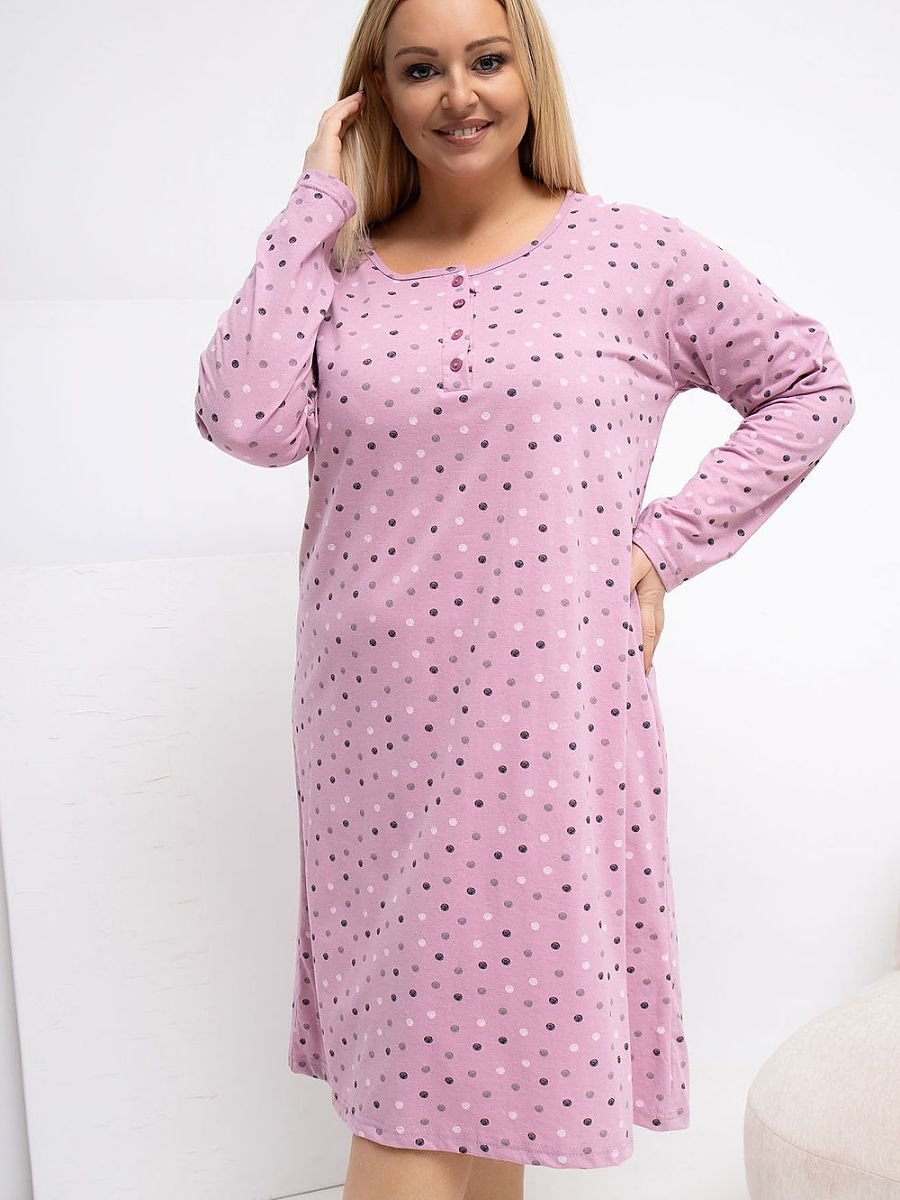Plus Size Nightgown model 223303 Forever Pink