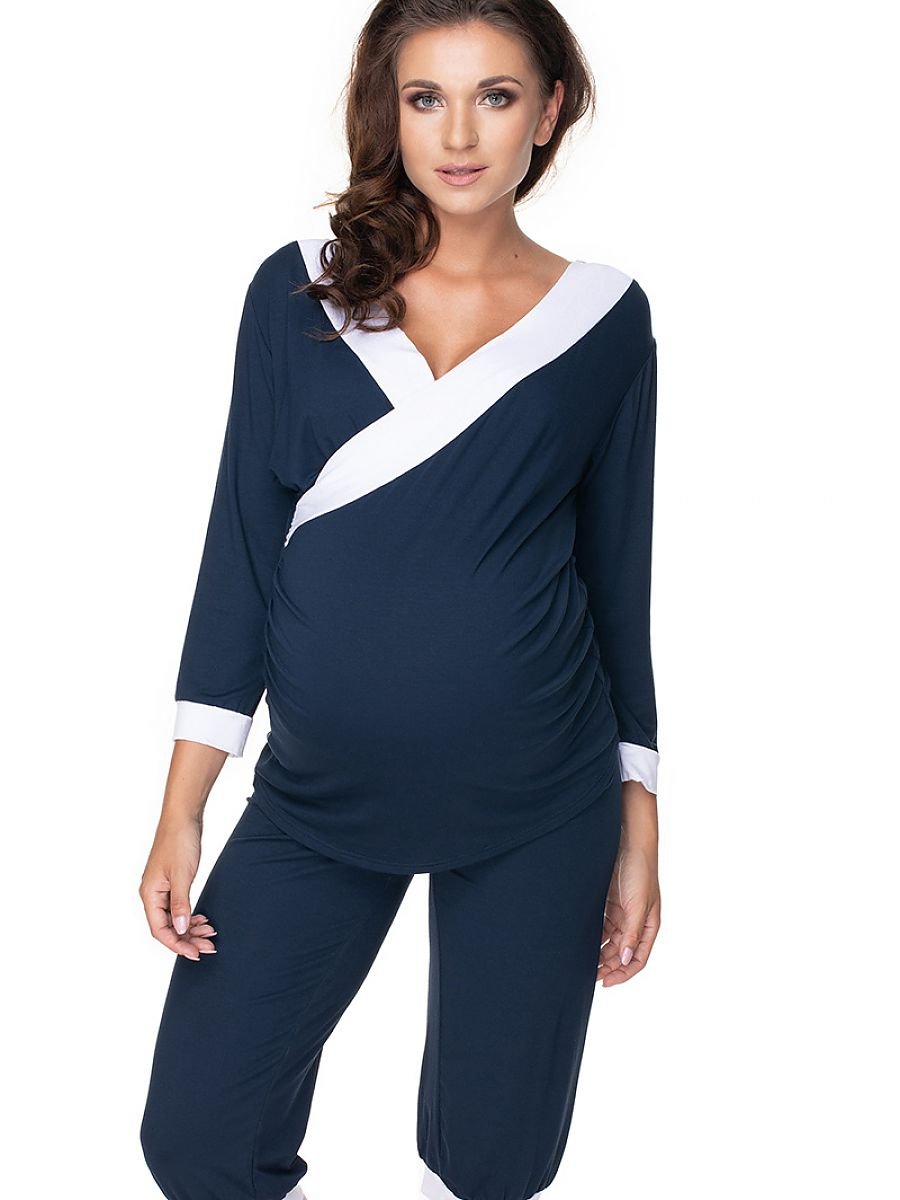 Pregnancy pajamas model 138236 PeeKaBoo