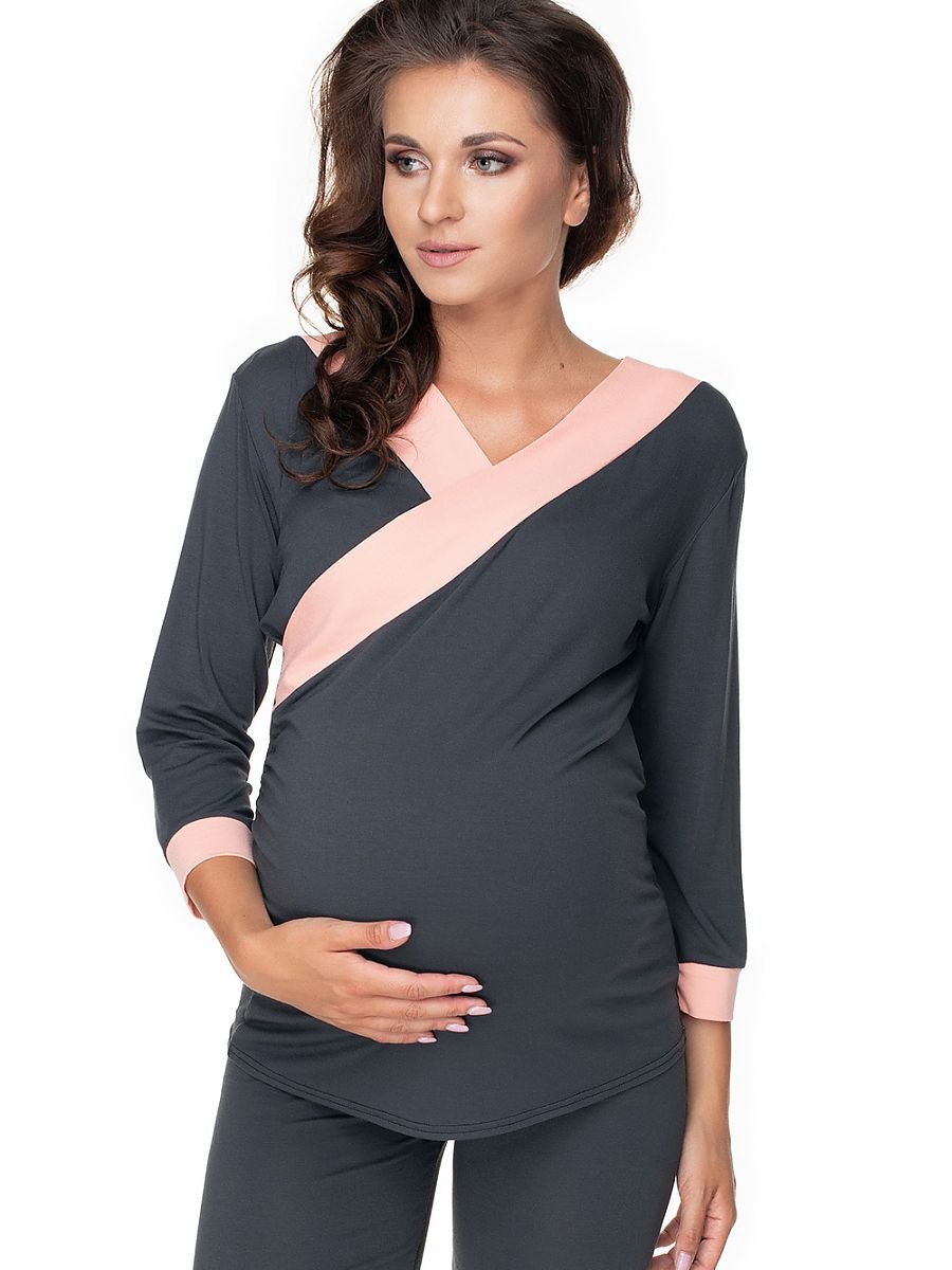 Pregnancy pajamas model 141834 PeeKaBoo