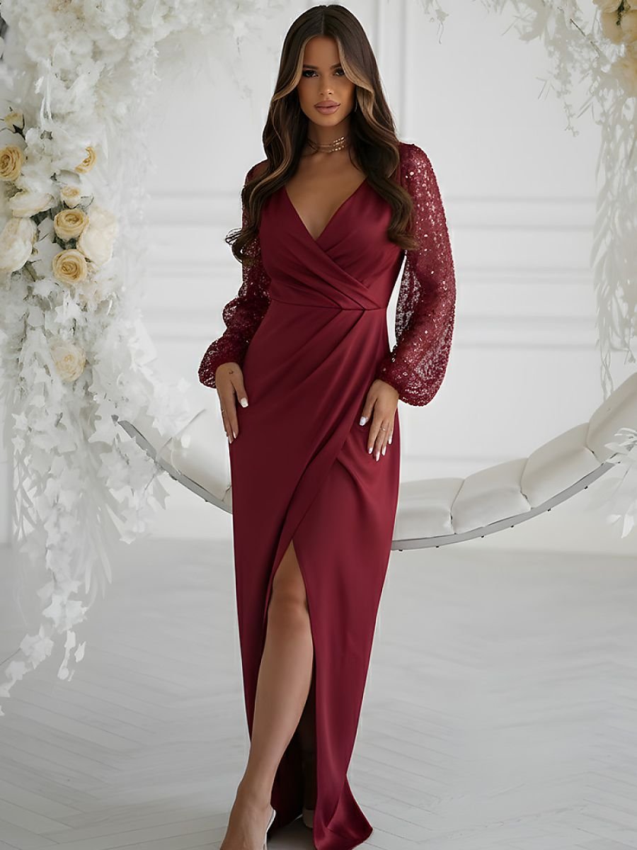 Long dress model 219704 Bicotone