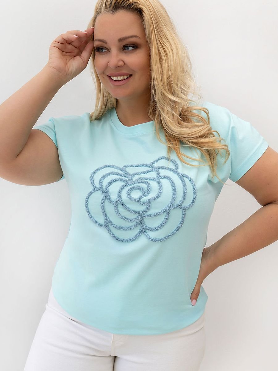Plus size T-shirt model 230448 Relevance