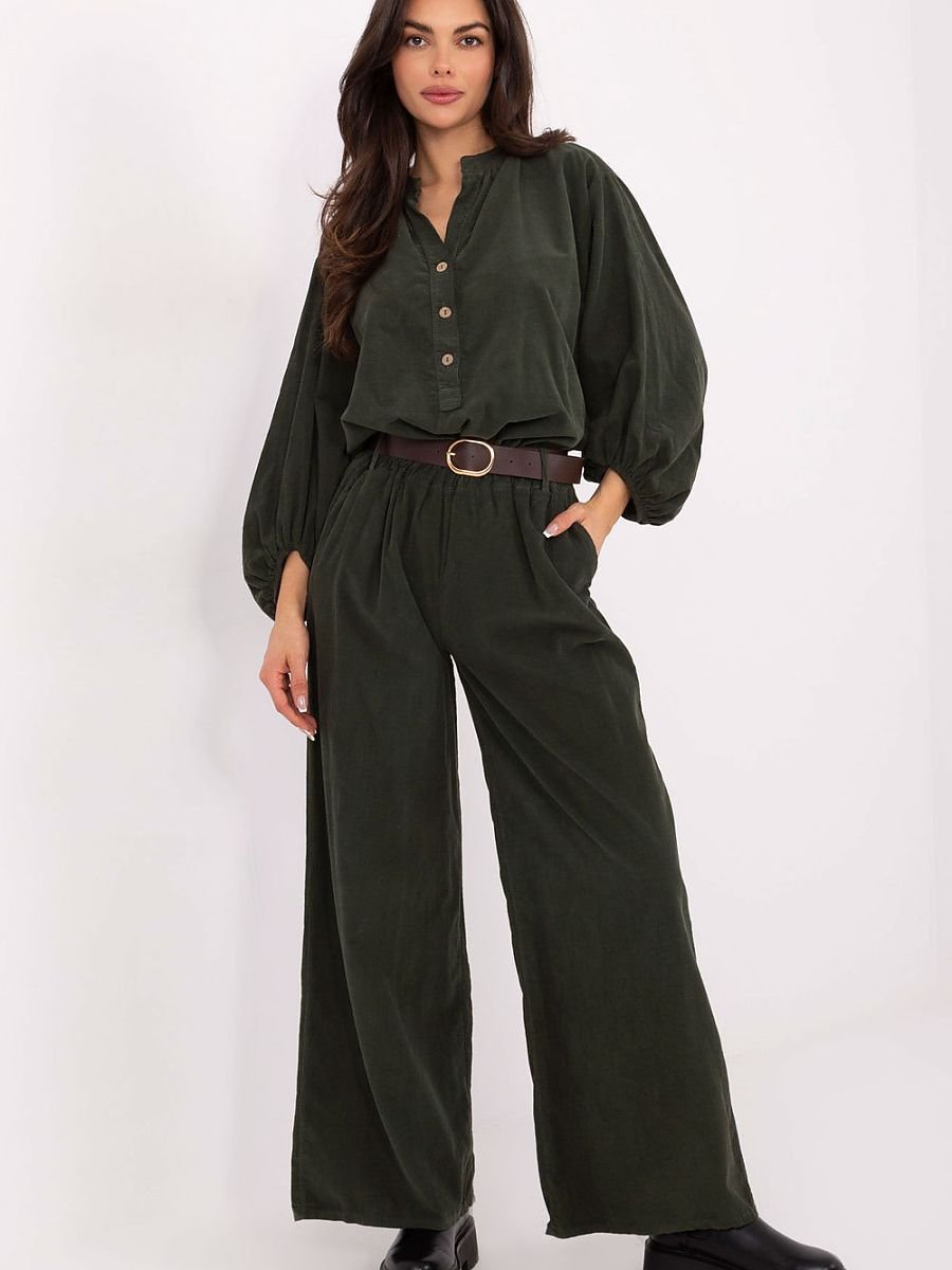 corduroy trousers model 220283 Italy Moda