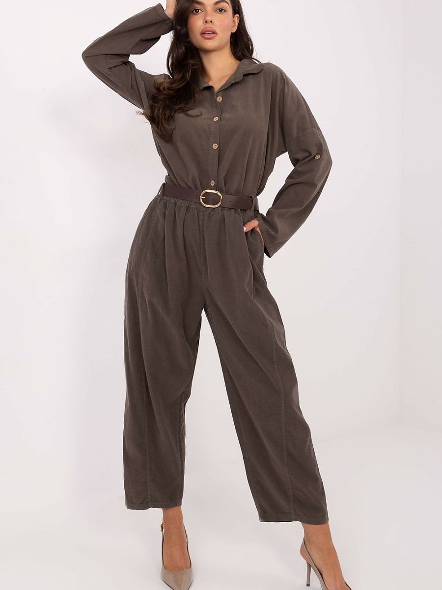 corduroy trousers model 220815 Italy Moda