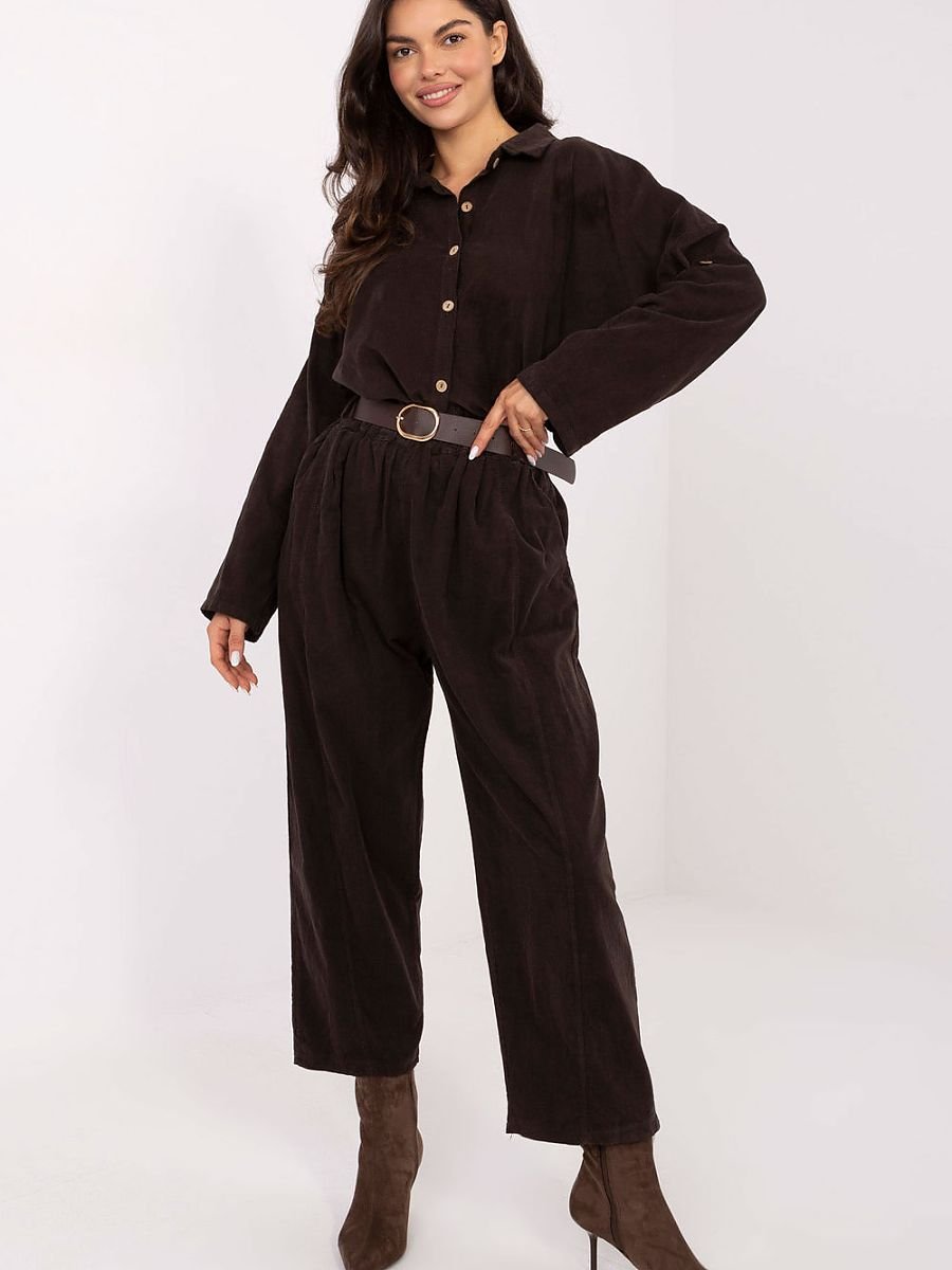 corduroy trousers model 220816 Italy Moda
