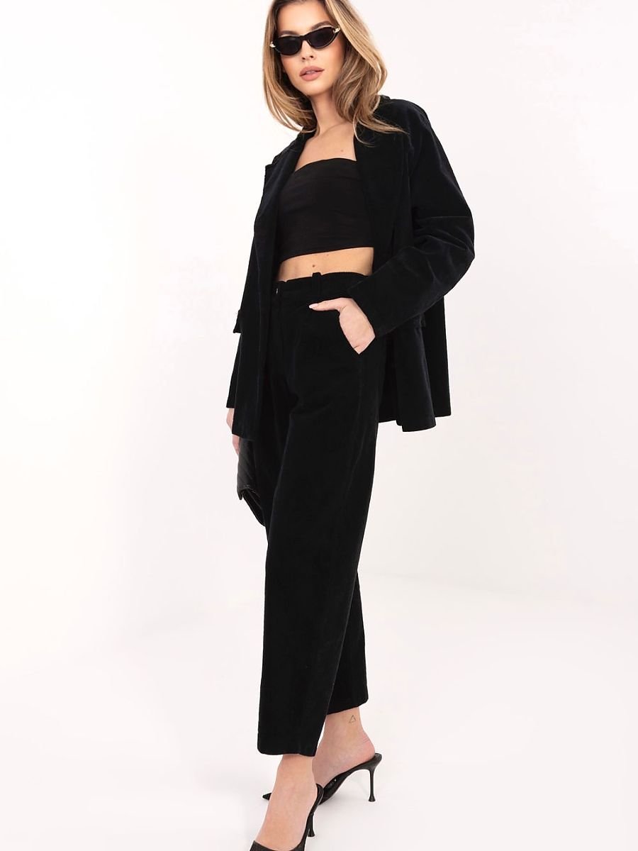 corduroy trousers model 225001 Rue Paris