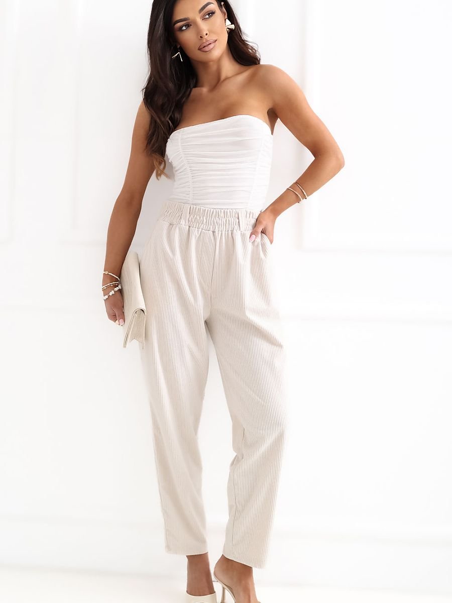 corduroy trousers model 226967 Rue Paris