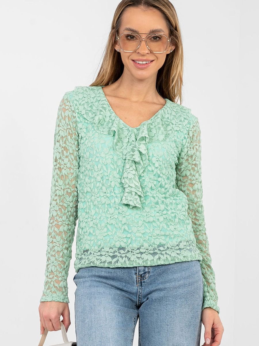 Lace blouse model 223839 Rue Paris