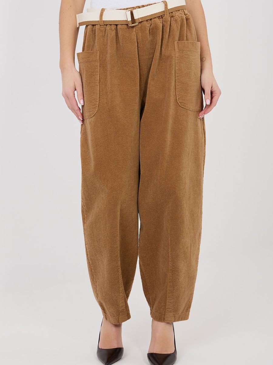 corduroy trousers model 225424 Rue Paris