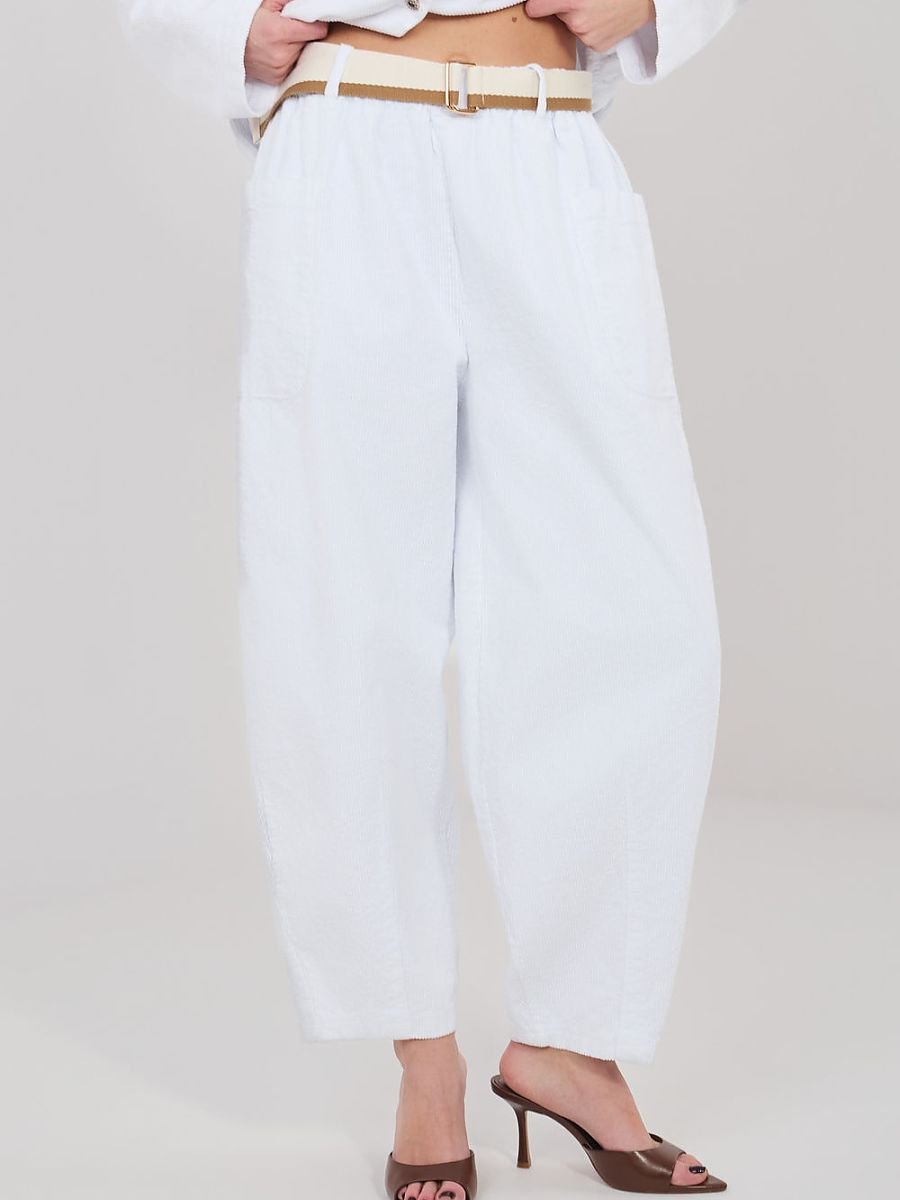 corduroy trousers model 225425 Rue Paris