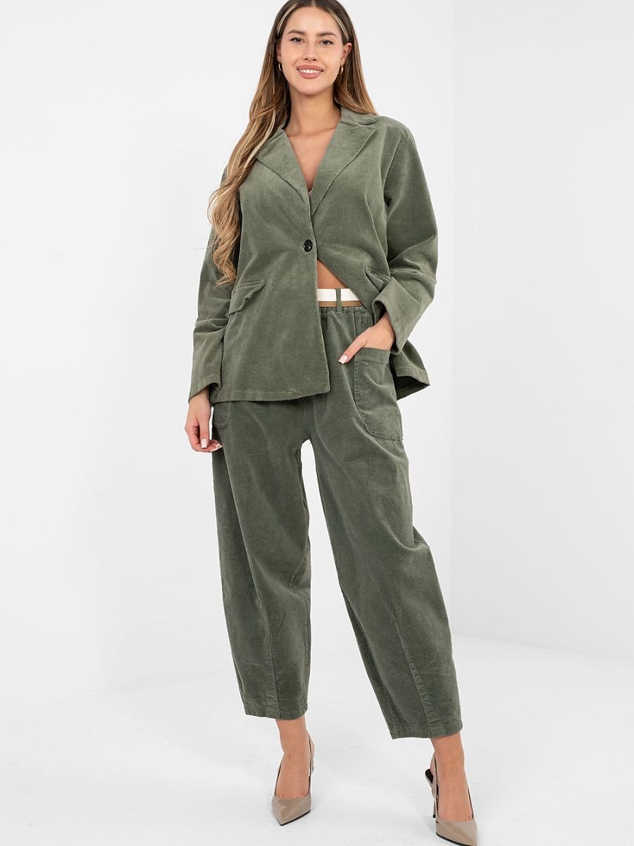 corduroy trousers model 225094 Rue Paris
