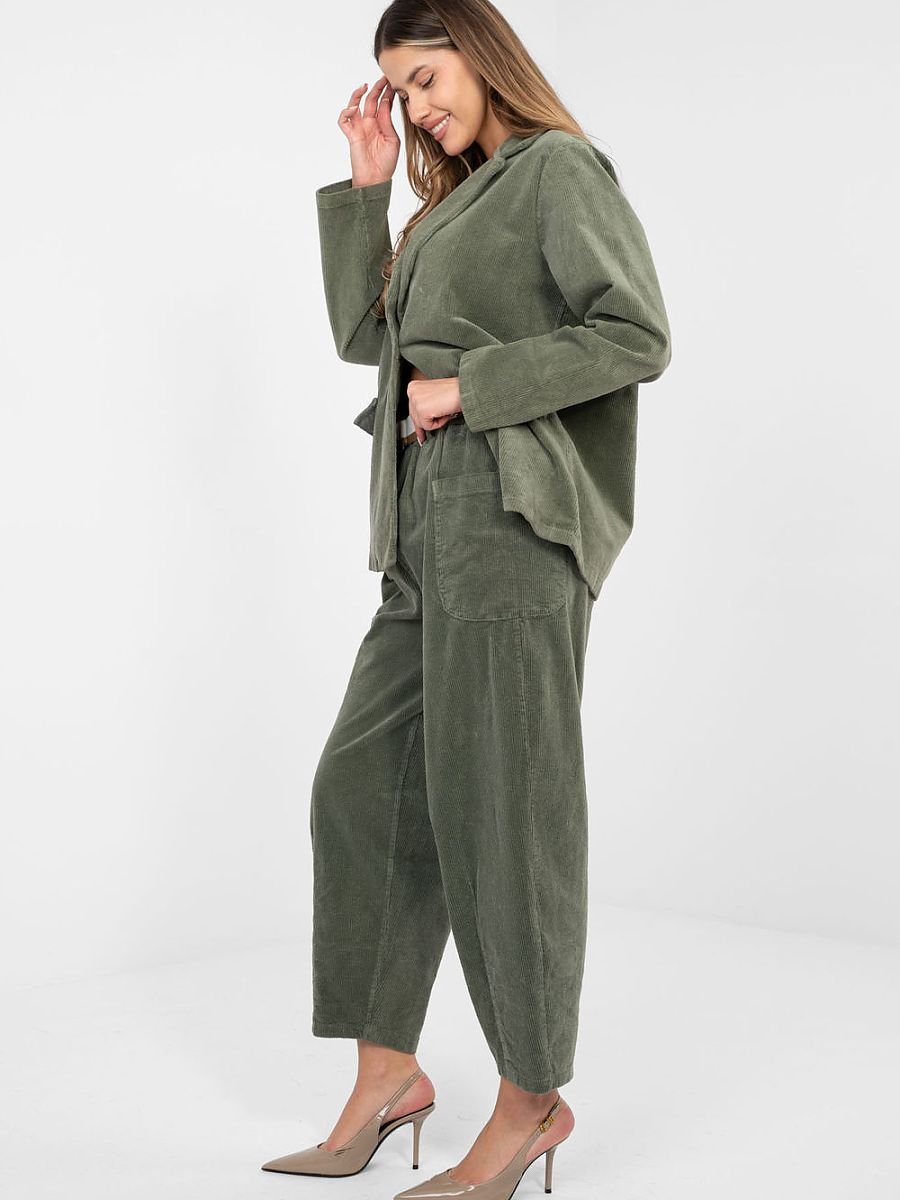 corduroy trousers model 225094 Rue Paris - Image 2