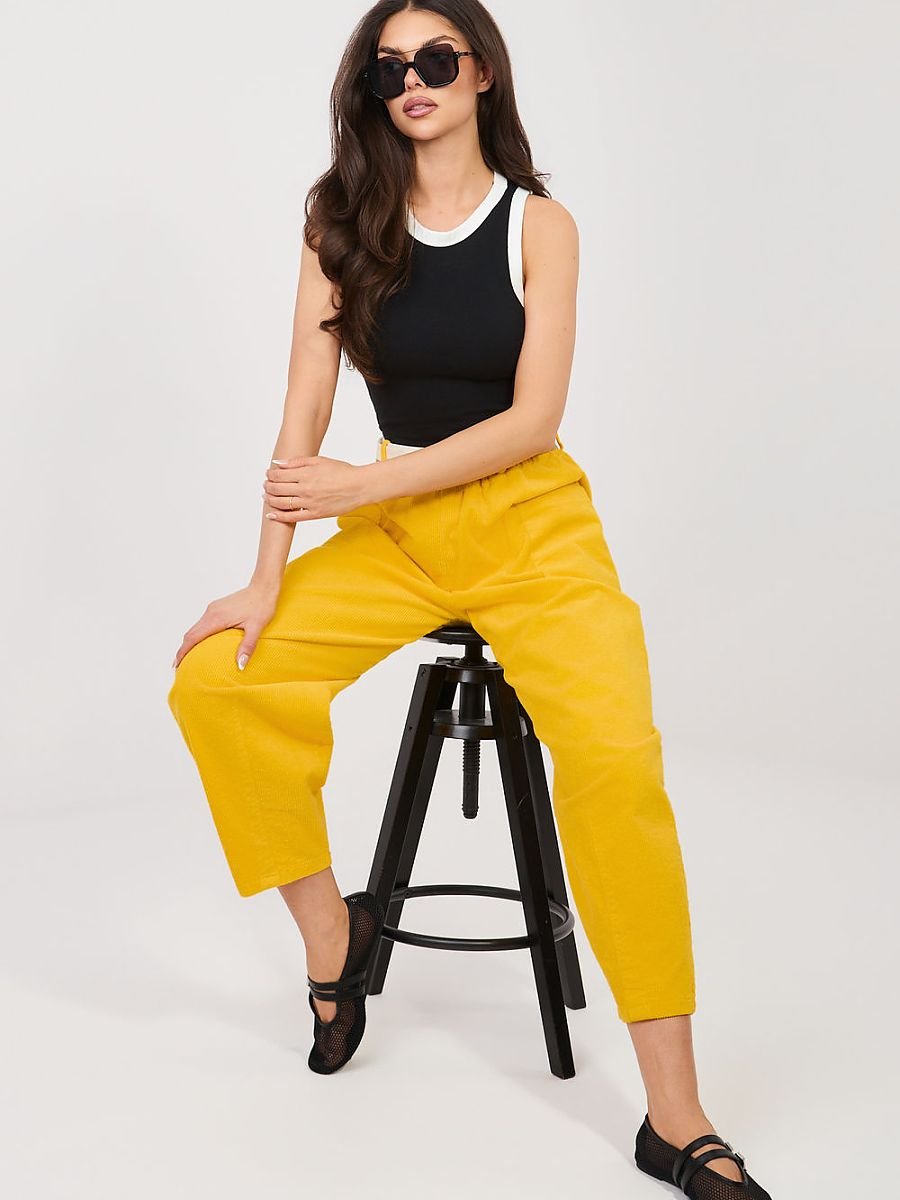 corduroy trousers model 225096 Rue Paris